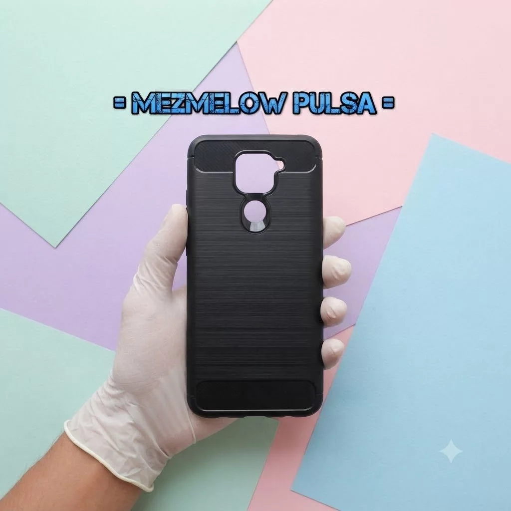Caseng Casing Fiber Carbon Softcase XIAOMI REDMI NOTE 9 BIASA
