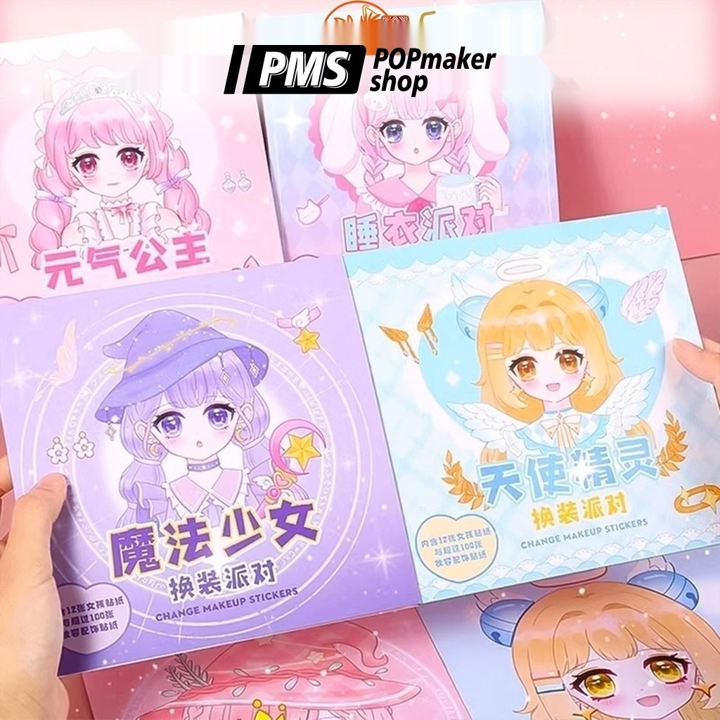 PoPmaker shop buku stiker interaktif anak edukatif mainan hibur si kecil aman kualitas baik untuk restoran keluarga H1048 COD