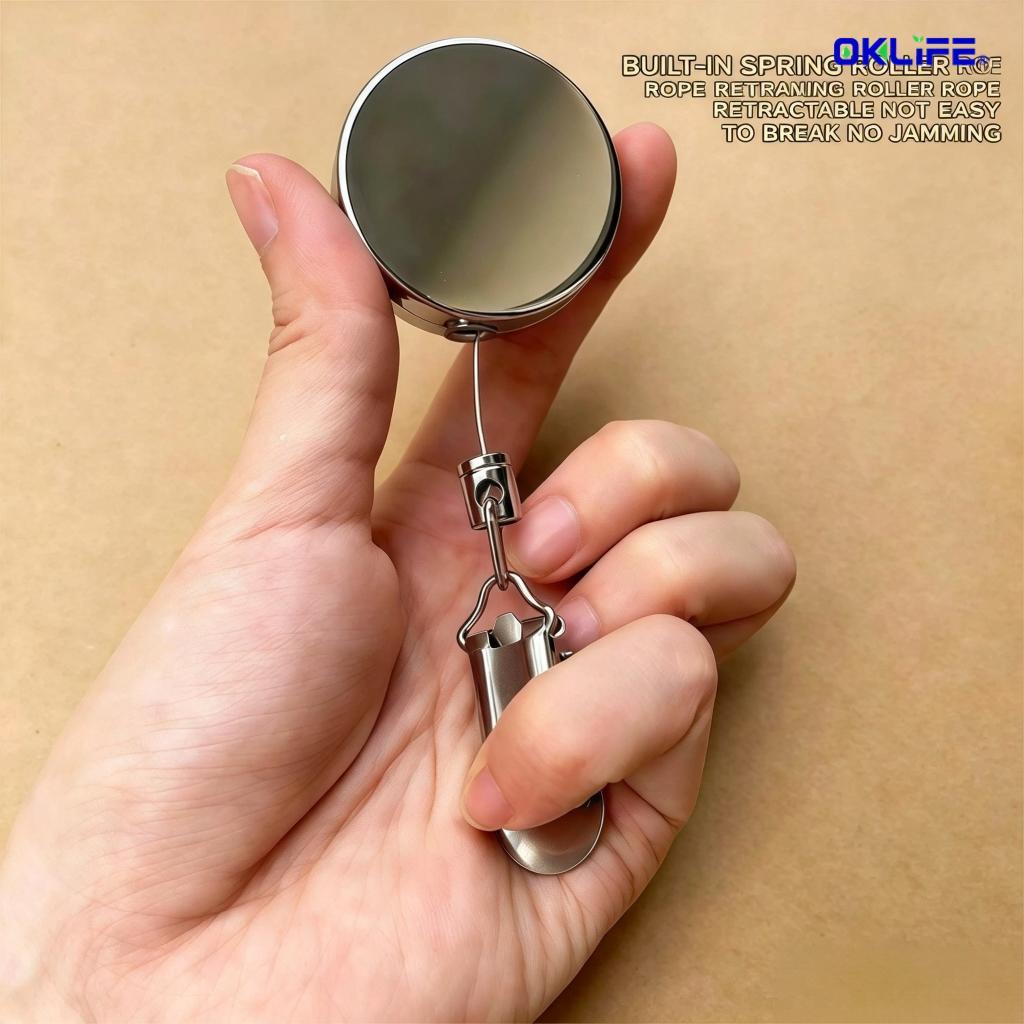 60CM Stretchable Retractable Hanging Clip Multifunctional Hook Clip for Towel Rag Cleaning Glove Home Use view 7