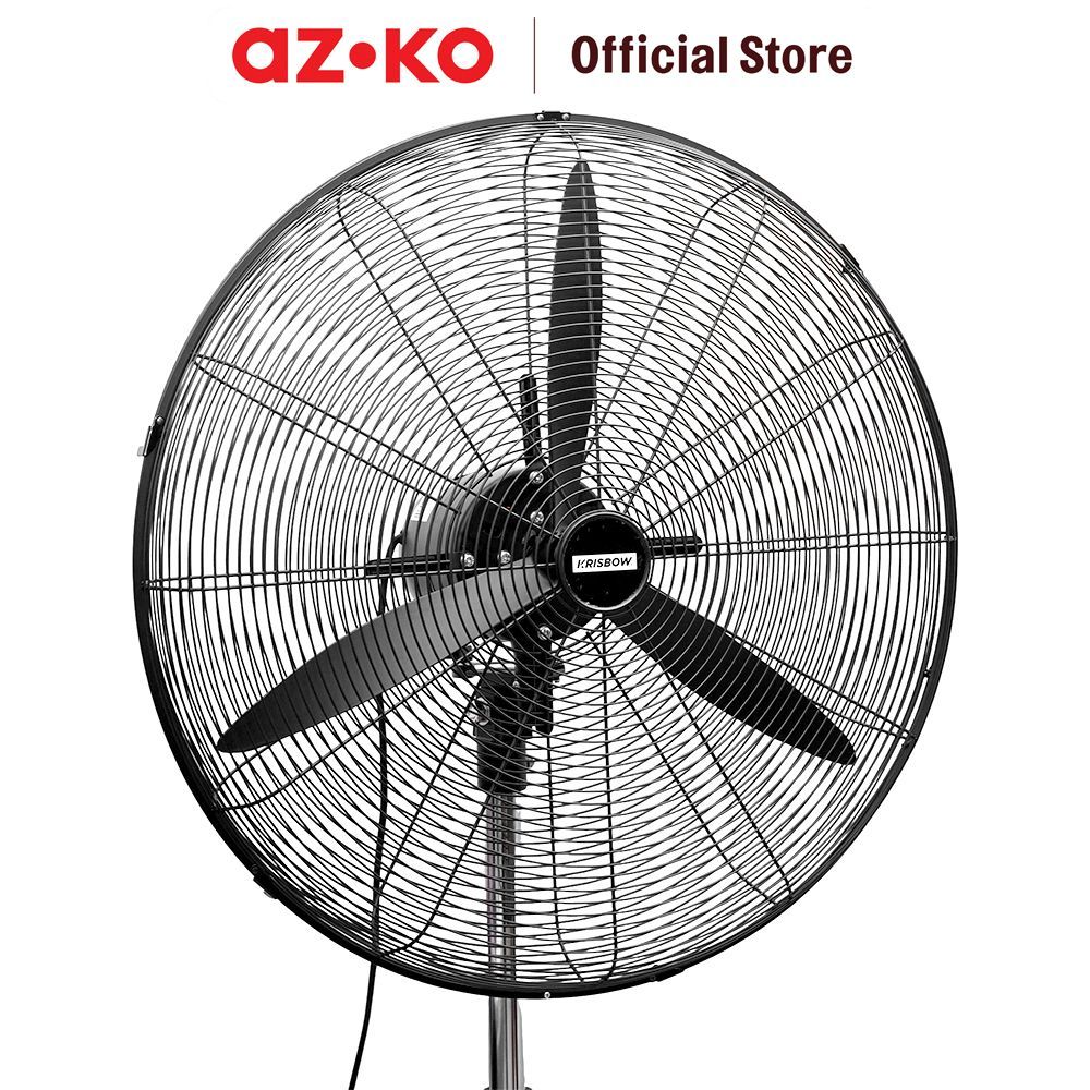 AZKO Krisbow Kipas Angin Berdiri Industrial 30 Inch 220 Watt - Hitam Standing Fan Kipas Lantai Floor Fan - Gambar 3