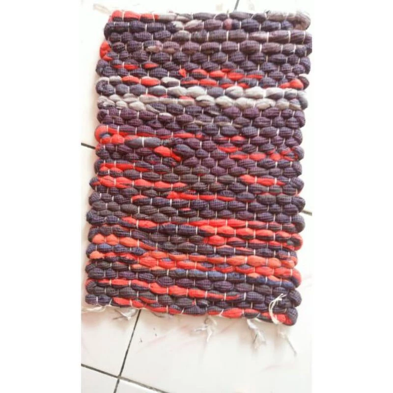 Keset Kain Anyam Tenun Murah 30x40cm Anti-Slip - Gambar 4