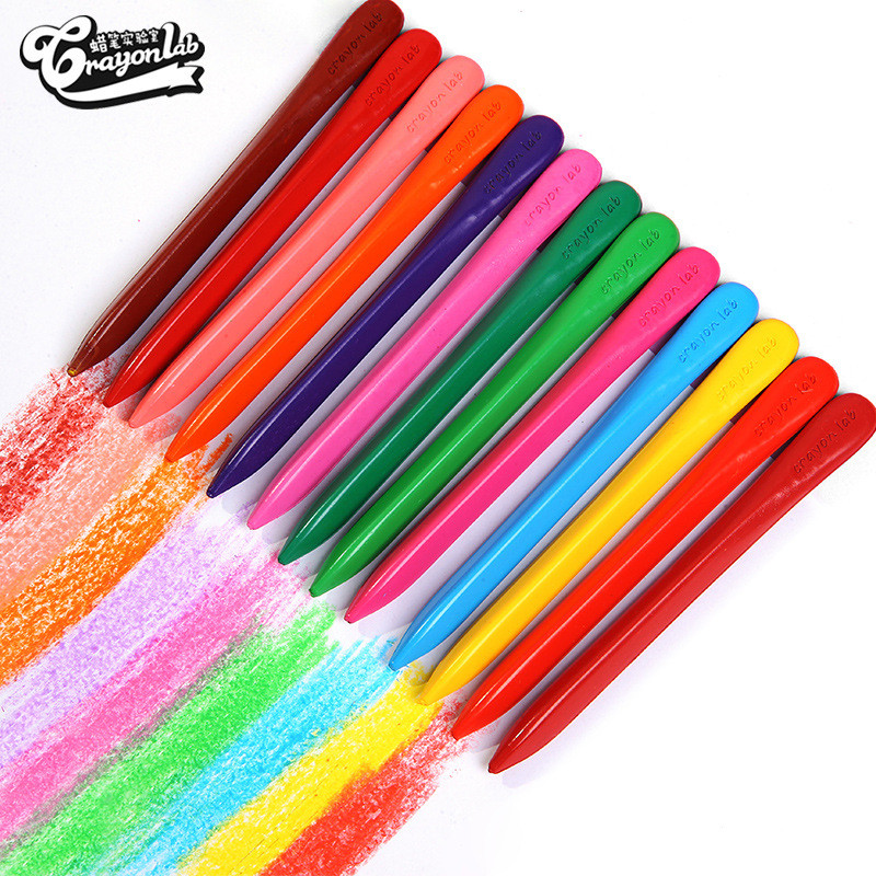 POPmaker shop ​Krayon Mewarnai Anti Air - Warna Cerah Pastel, Desain Ergonomis & Tebal untuk Anak Usia Dini, Non-Toxic & Mudah Dicuci cod - Gambar 3