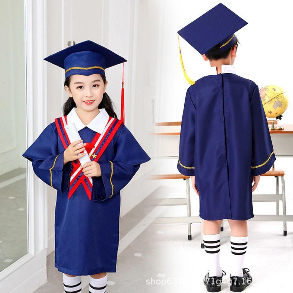 ROSEGOLD Children's Graduation Gown Set with Mortarboard Hat & Tassel — free download