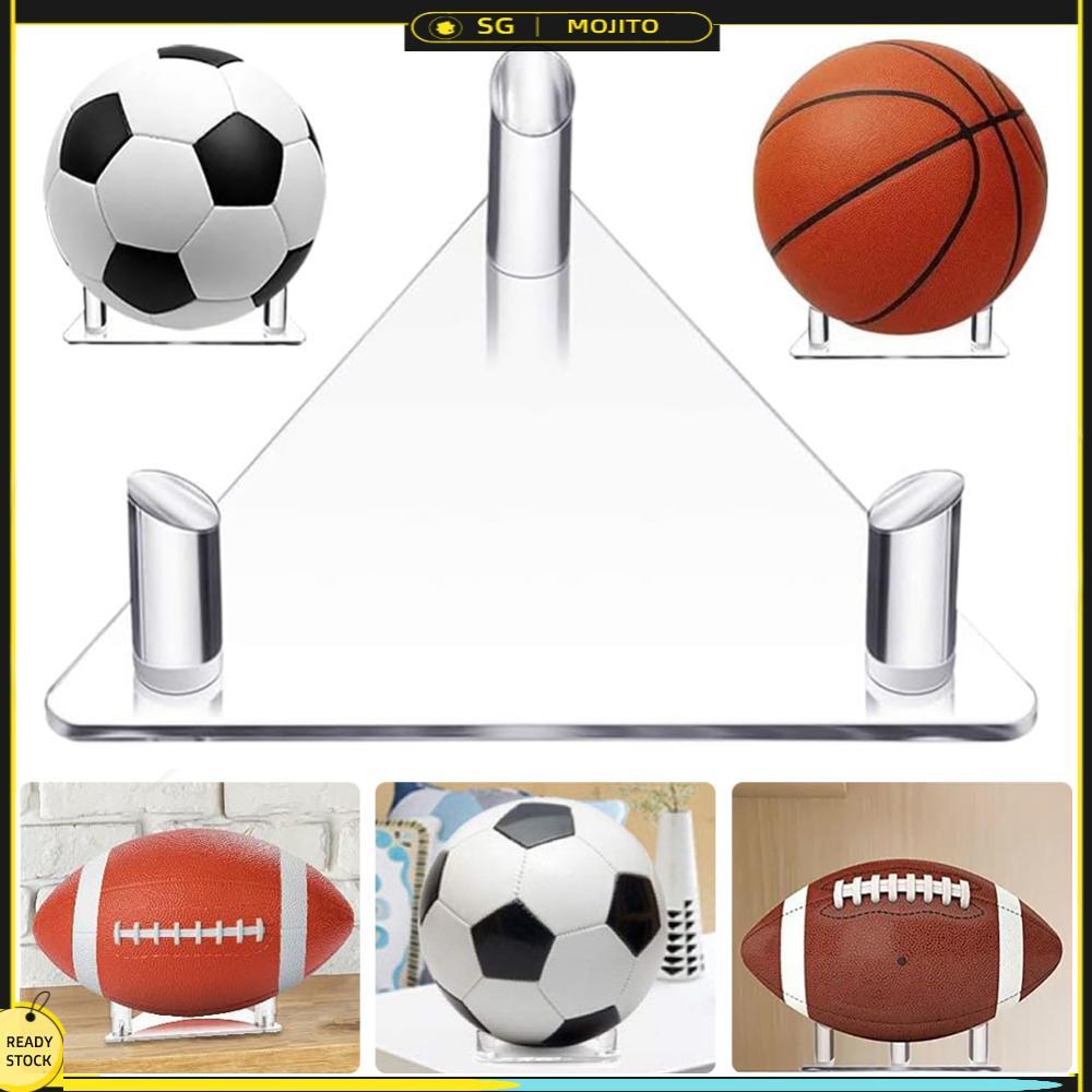 Acrylic Triangle Basketball Stand Wear-Resistant Soccer Ball Stand ...