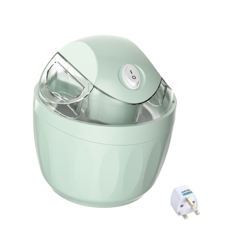 WOOWOOZ Countertop Ice Cream Maker with Regional Power Adapter Dessert ...