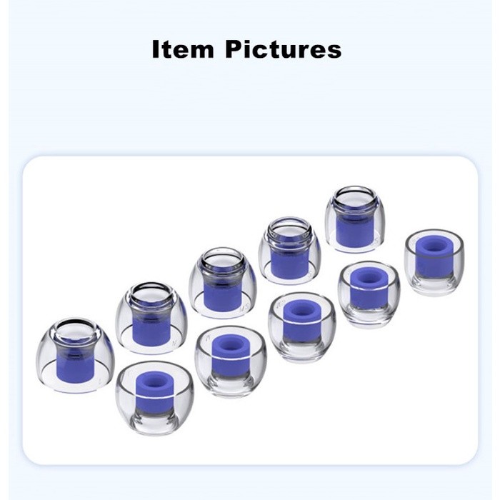Feaulle Latex H570 / H-570 Eartips Silicone for In Ear Earphone IEM - Gambar 2