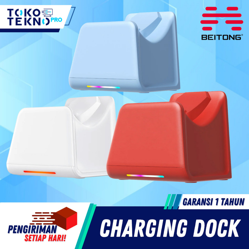 BEITONG Wireless Magnetic RGB Charger Dock Auto On Off