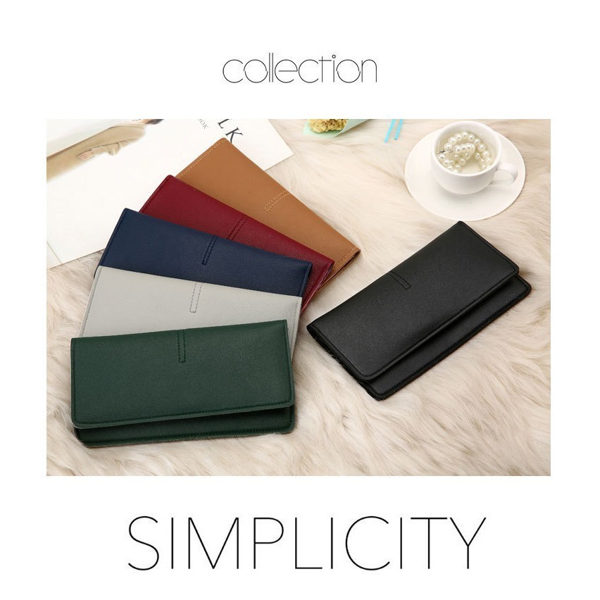 POPmaker shop Dompet Wanita Panjang Murah - Desain Cantik & Fungsional dengan Banyak Slot Kartu & Ruang Uang, Cocok untuk Sehari-hari COD - Gambar 2