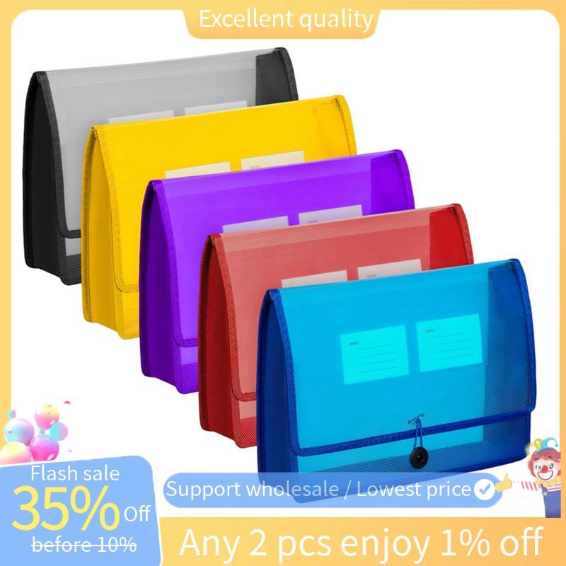 In stock-5Pack A4 Plastic File Wallet Envelope Expanding File Folder ...