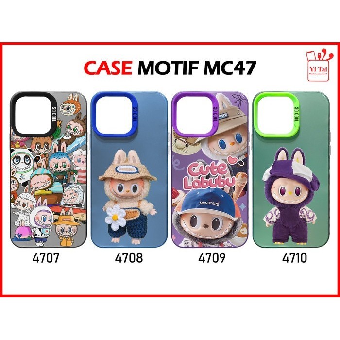 YI TAI - MC47 Case Motif Labubu Infinix GT 50 Pro Hot 70 4G Note Edge 5G 60 60 Pro Smart 20 - Gambar 3