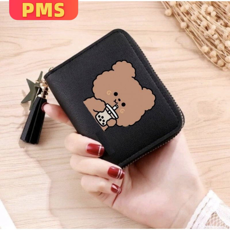 ​POPmaker shop Dompet Kartu Wanita A39 Import Motif Animal Multifungsi COD