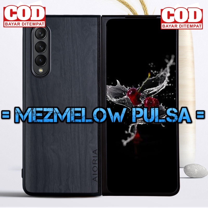 Phone Case Hard Case Casing Caseng Simple Retro Wood Grain Caseng SAMSUNG Z Fold 3 5G - Gambar 3