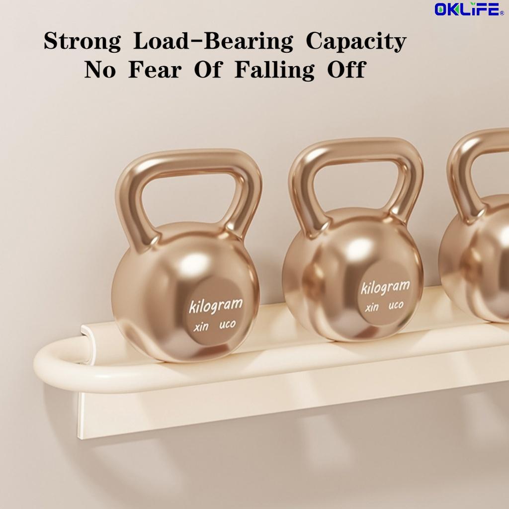 No Drilling Wall Mount Towel Bar Multi-Functional Towel Rack Slipper Storage Rack For Washroom alternate view