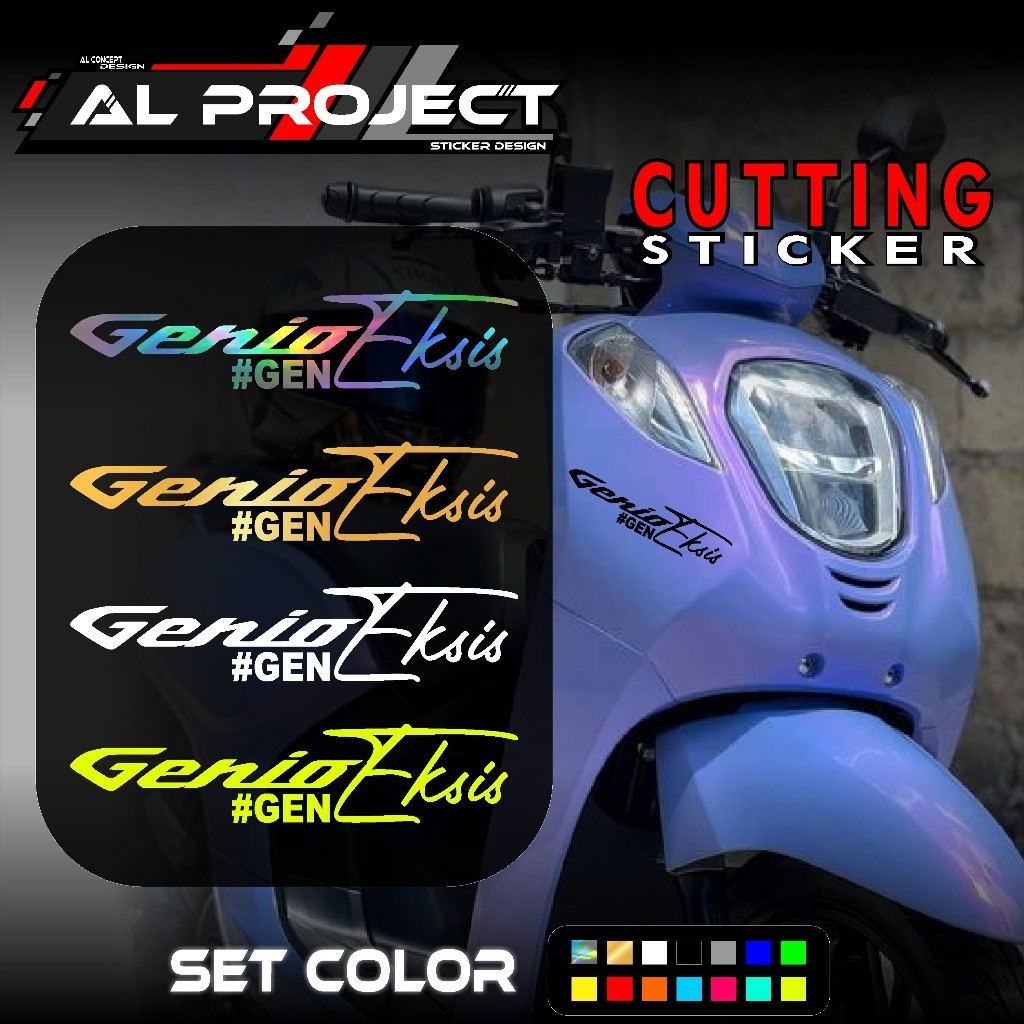 Honda GENIO Motorcycle Variation Cutting Sticker - Honda GENIO ...