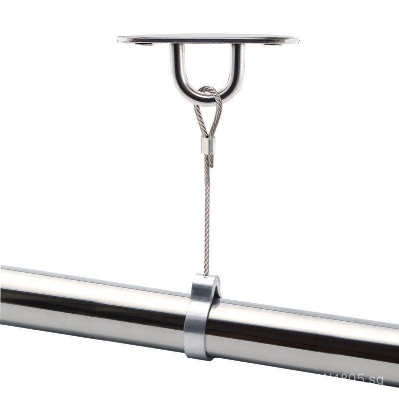 Suit304Fixed Clothes Rack with Stainless Steel Wire Rope, Ceiling ...