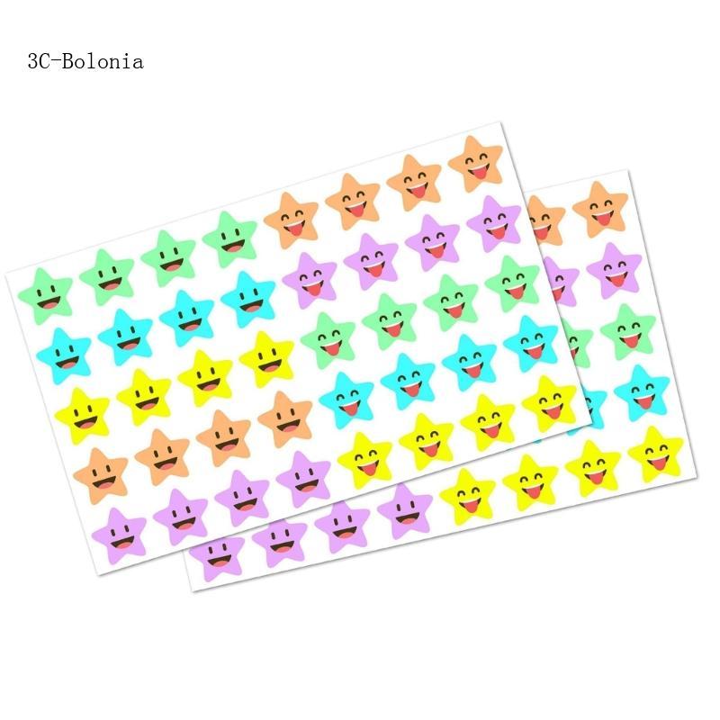 BO 10 Sheets Small Star Sticker Reward Sticker Sticker Adhesive Sticker ...