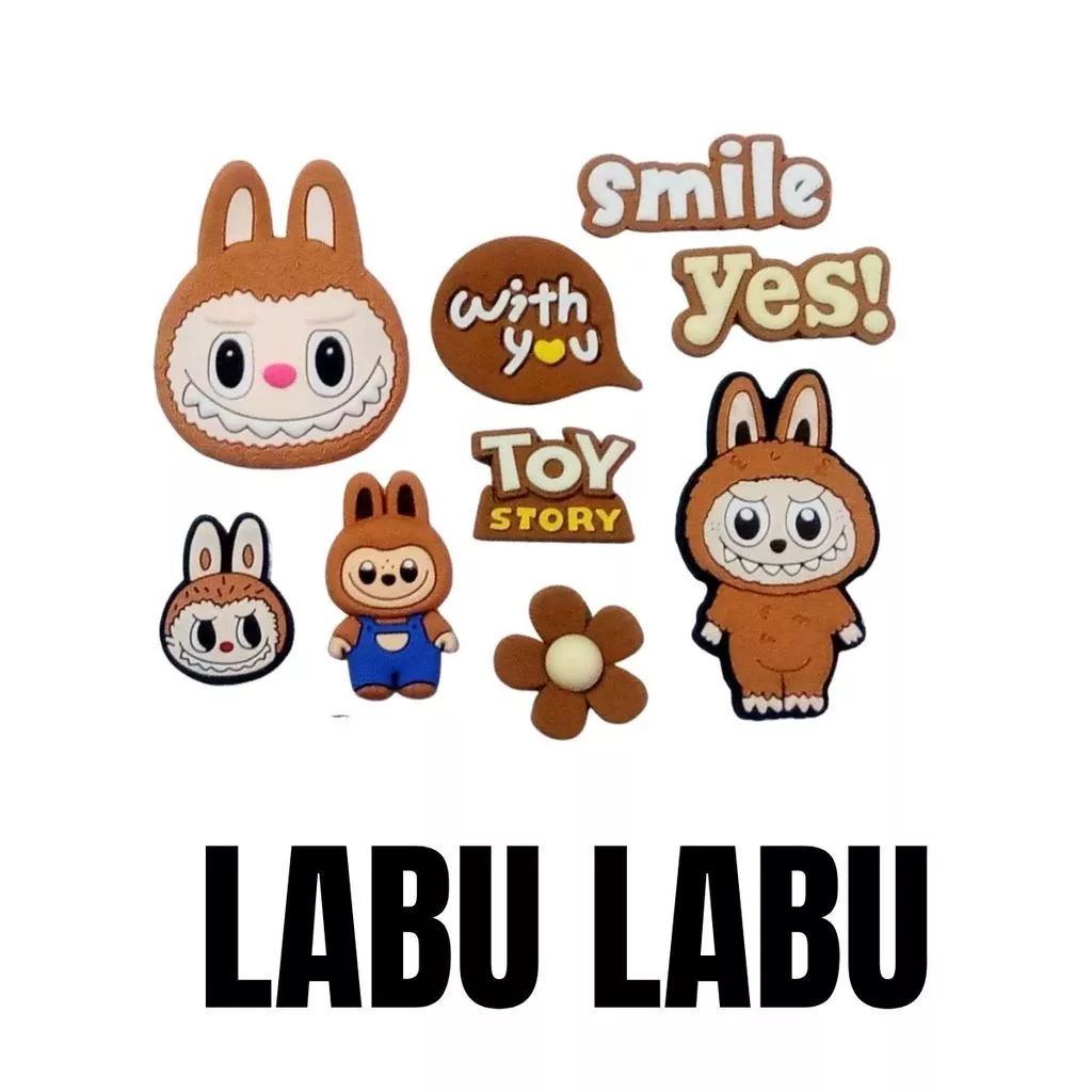 Leather 360° Rotate Case iPad Gen 11th Gen 10 10.9" Air 4/5/6 10.9" Pro 11" Cover 3D Sticker Labu bu Cute Full Protection Stand Casing - Gambar 3