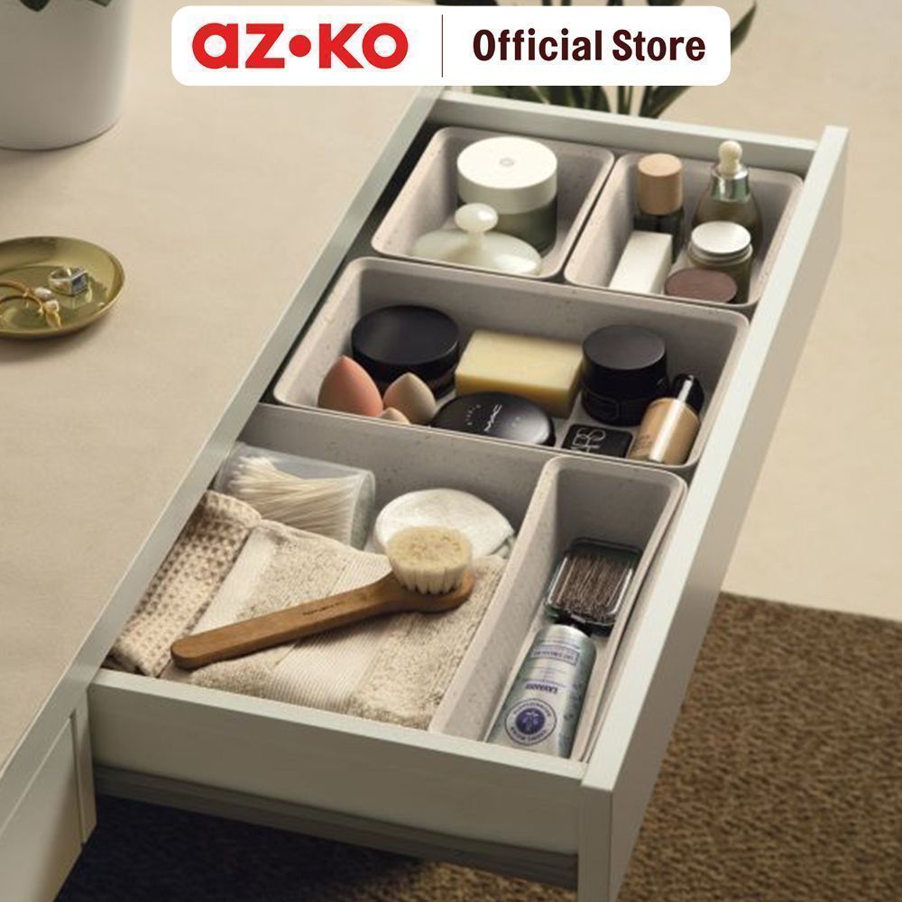 AZKO Tatay Organizer Laci Set 4 pcs Drawer Organizer Divider Tray Laci Pembagi Storage Compartment Insert Desk