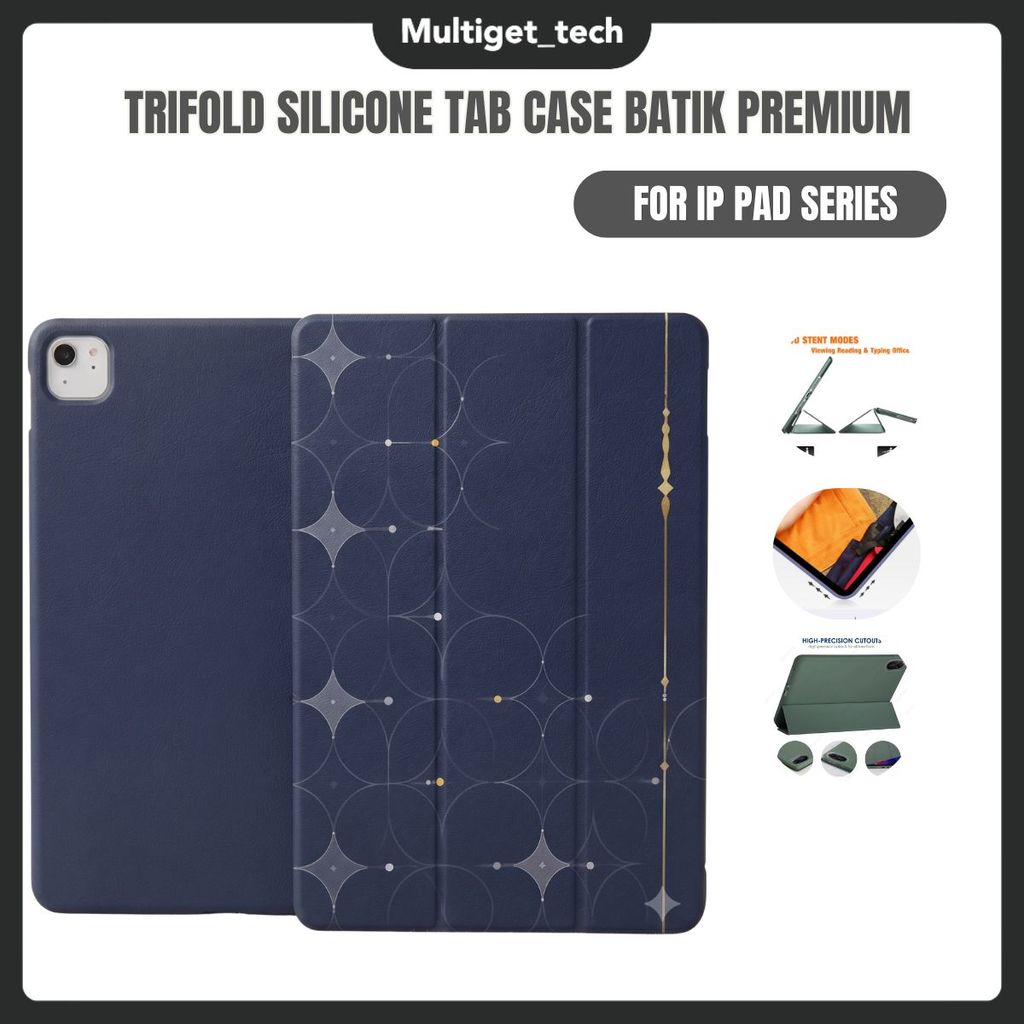 Batik Case iPad Gen 10 / Mini 7 6 / Gen 7 8 9 10.2"  Pro 11" Mini 1 2 3 4 5 Cover Matte Modern Premium Smart Casing Auto Wake Up