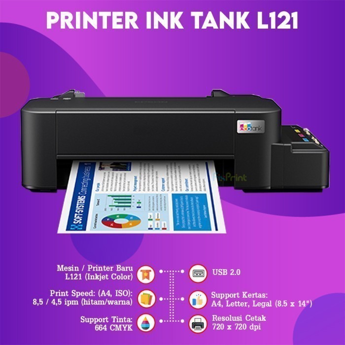FixPrint Printer Epson Original L3210 / L121 / L1210 / L1216/ L3250 / L3256 / L3211 - Gambar 3