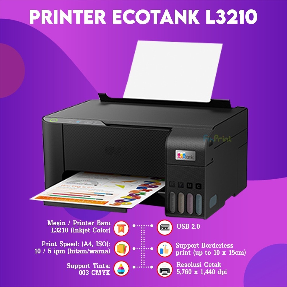 FixPrint Printer Epson L3210 L3211 All In One Wireless Epson LX-310 9 Pin / LQ-310 24 Pin Dot Matrix Bergaransi Baru / Epson L121 Print Only