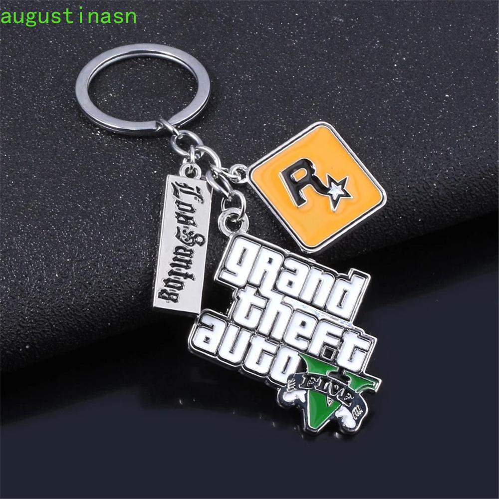 AUGUSTINASN Grand Theft Auto Keyring Special PS4 Xbox PC Game Birthday ...