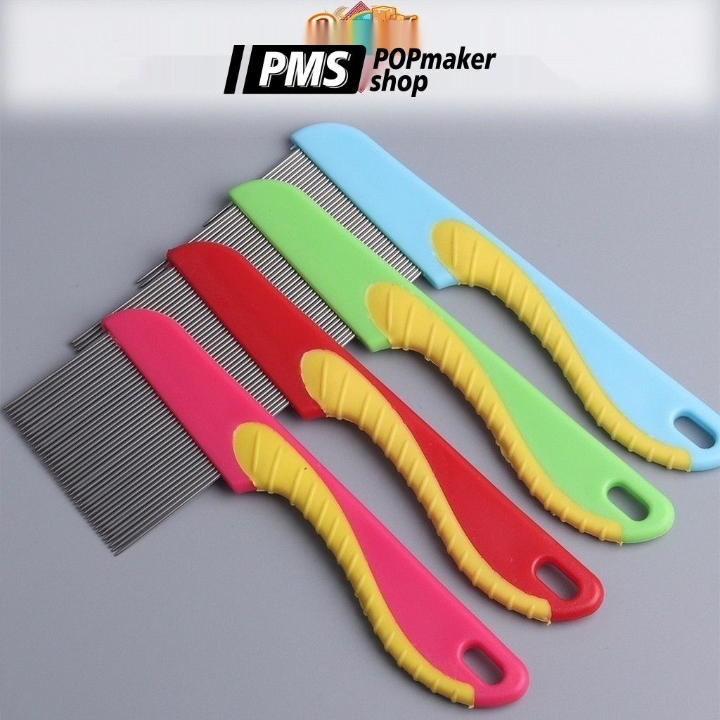 PoPmaker shop sisir kutu gagang panjang pembersih ketombe higienis praktis ringan mudah untuk perawatan rambut anak H767 COD