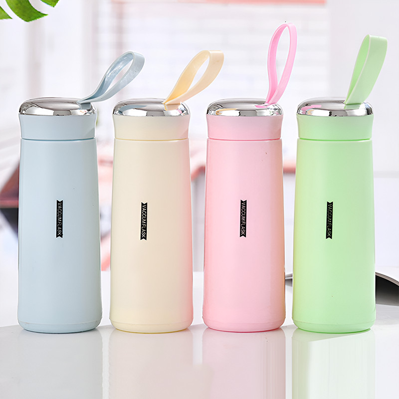 400ml Glass Vacuum Flask Tumbler
