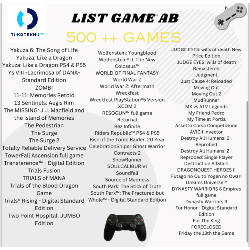 SONY PlayStation 5 PS5 / PS-5 / PS 5 Slim Disc Version / Digital Version Free Full Games - Gambar 4