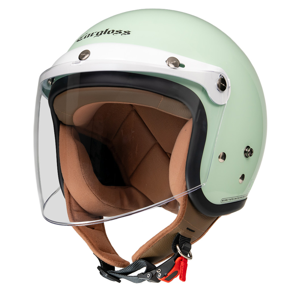 Cargloss CFH Hijab Retro Helm Half Face - S Green - Gambar 2