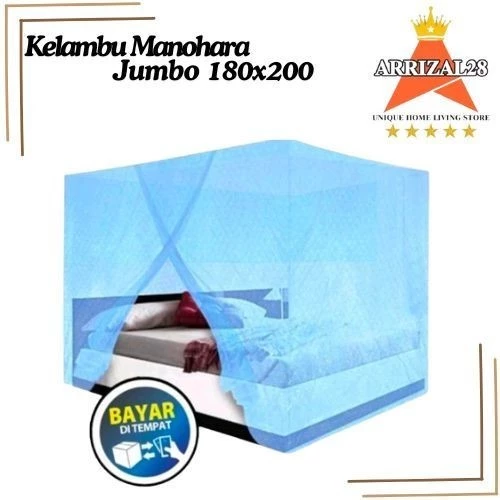 *KELAMBU TIDUR MANOHARA KOTAK GANTUNG JUMBO 180x200