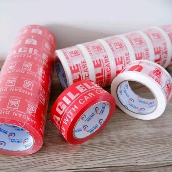 AFL LAKBAN FRAGILE SEVEN STAR TAPE 45 MM X 90 YARD - Gambar 3
