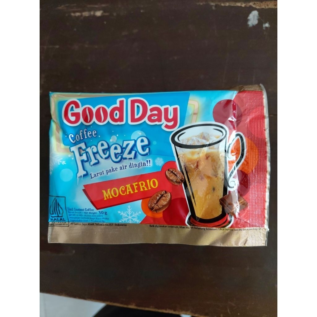Kopi Good Day Freeze Moccafrio Renceng isi 10 - Gambar 2