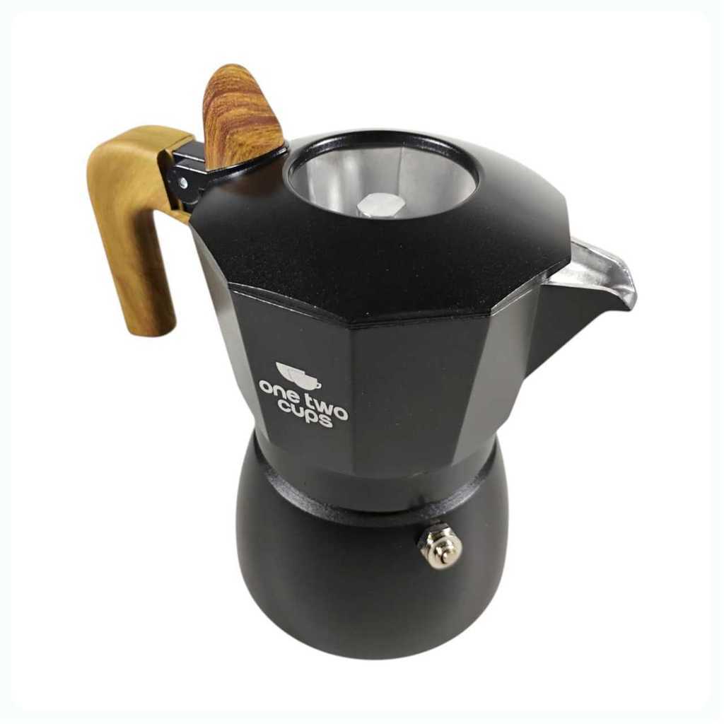 One Two Cups Moka Pot Teko Kopi Espresso Coffee Maker 2 Cup 100ml - L30 - Gambar 2