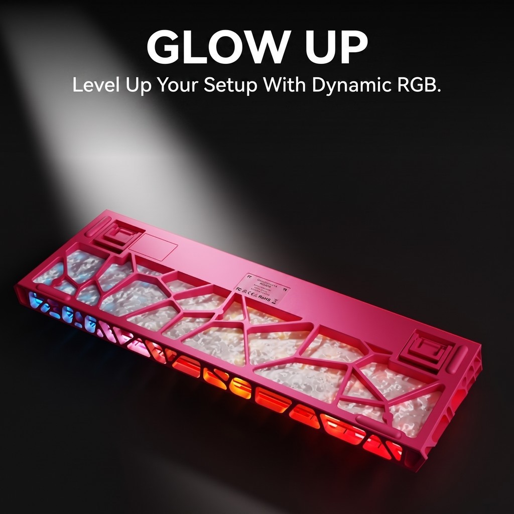 EWEADN DK68 / DK-68 Star Keyboard Gaming Hall Effect RGB Light Box Magnetic Switch - Gambar 3