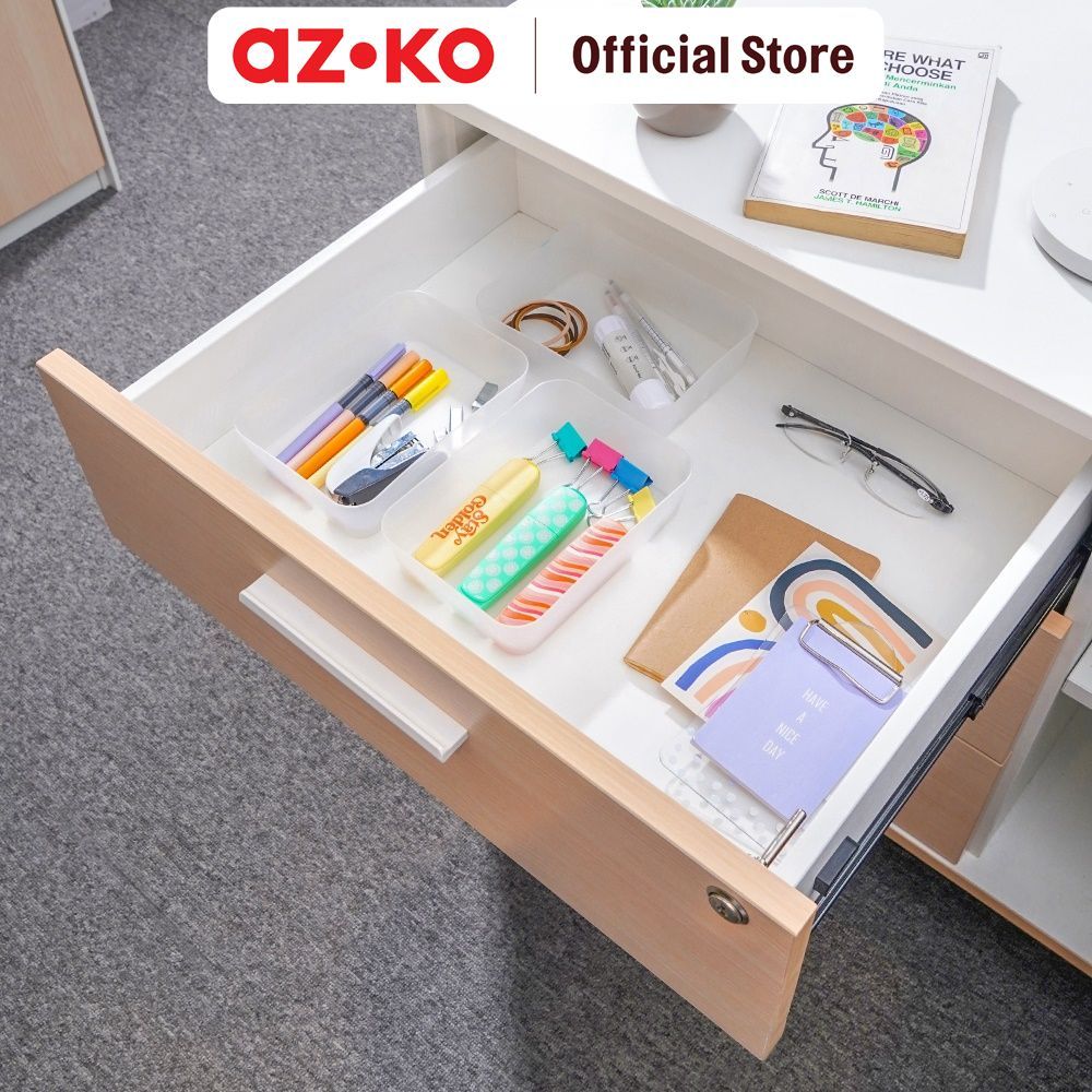 AZKO Stora Organizer Laci 18x13x4.5 cm Set 3 pcs Pembagi Laci Sekat Drawer Organizer Tray Laci