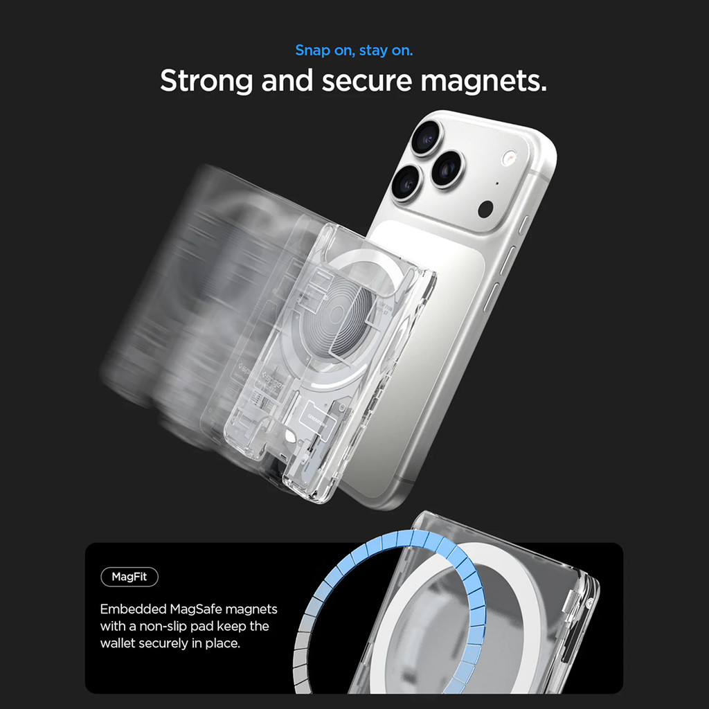 SPIGEN Card Holder Ultra Hybrid Zero One Magsafe Wallet Cards Slot Gen 2 Universal for iPhone 17 16 15 14 13 12 - Gambar 3