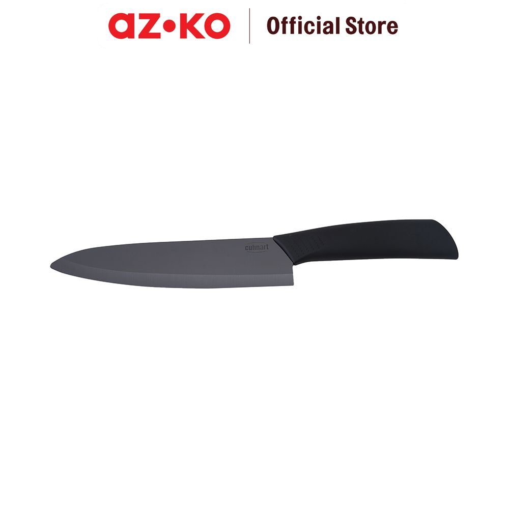 AZKO Culinart Shiny Pisau Chef 29.5 cm - Hitam Chef Cutter Utility Slicer Kitchen Slicer Alat Iris