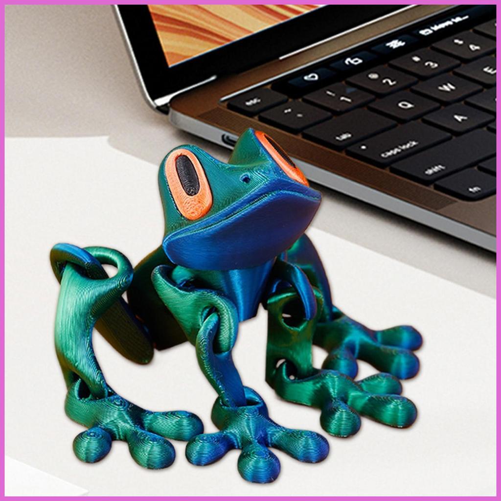 3D Printed Multi-jointed Cute Frog With Magnet Creative Frog Model ...