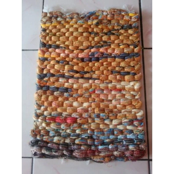 Keset Kain Anyam Tenun Murah 30x40cm Anti-Slip - Gambar 3
