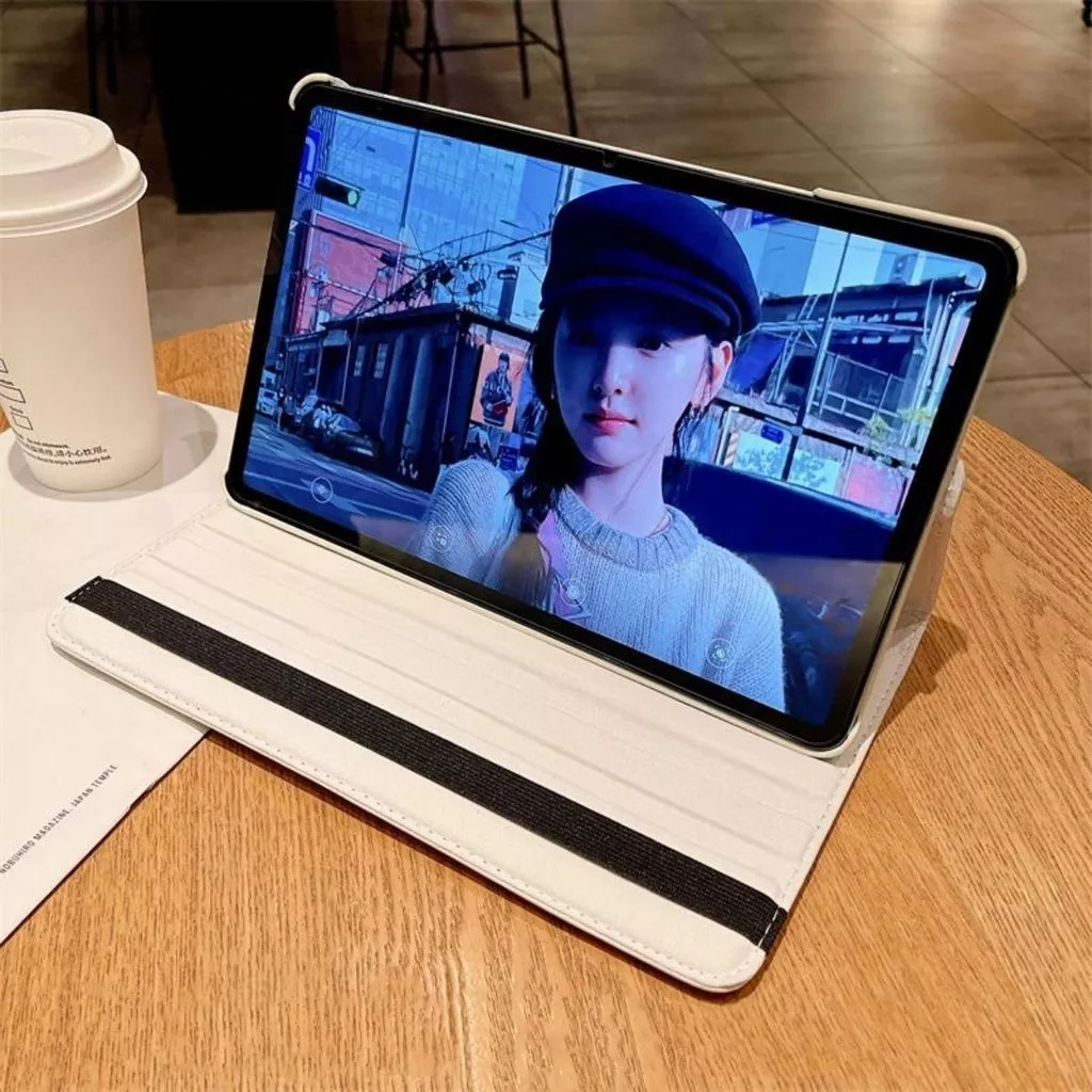 Leather 360° Rotate Case iPad Gen 11th Gen 10 10.9" Air 4/5/6 10.9" Pro 11" Cover 3D Sticker Labu bu Cute Full Protection Stand Casing - Gambar 4