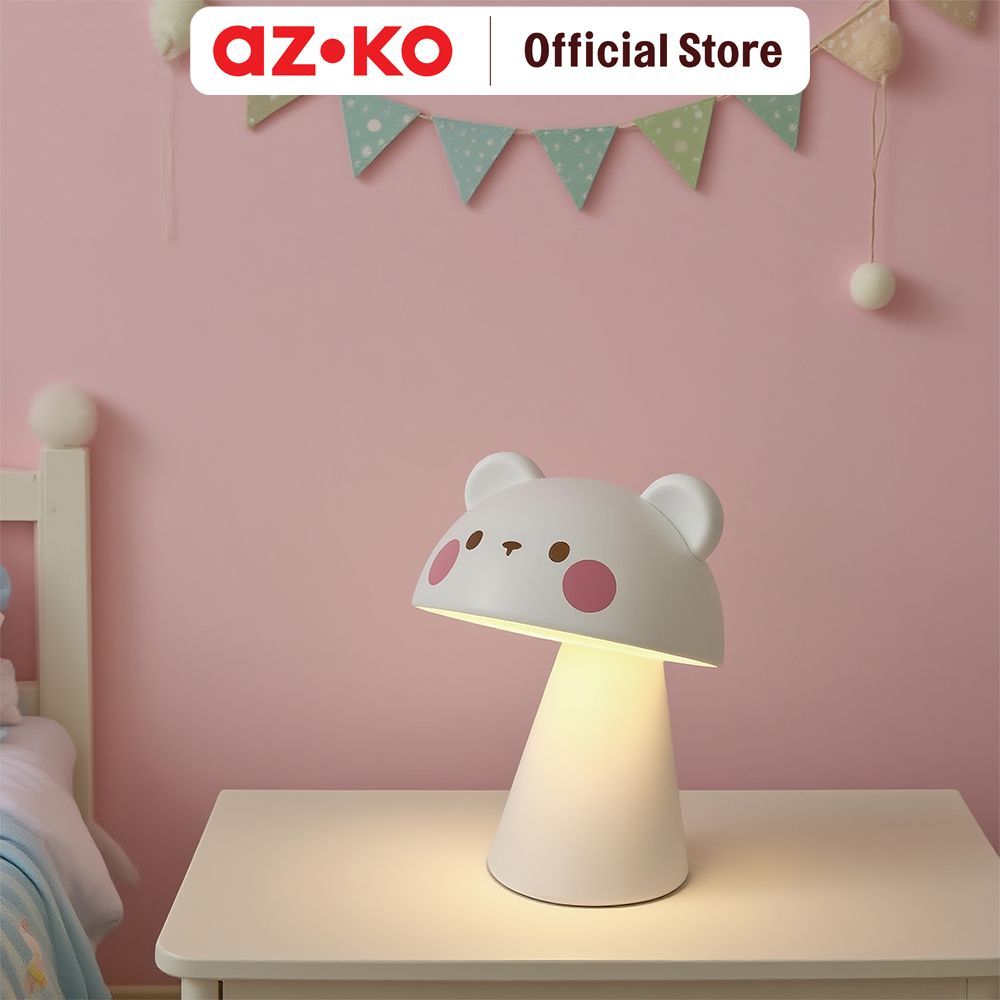 AZKO Eglare Lampu Meja LED 3 Watt 1200Mah Rechargeable Lampu Belajar Lampu Tidur Minimalis Hias Table Lamp Desk Lamp - Gambar 4