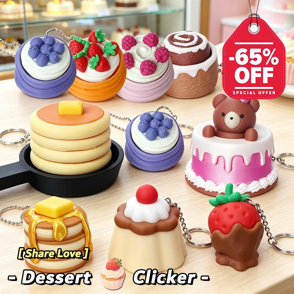 Cheese Dumpling Keyboard Keychain Fidget Clicker Keycap 3D Printed ...