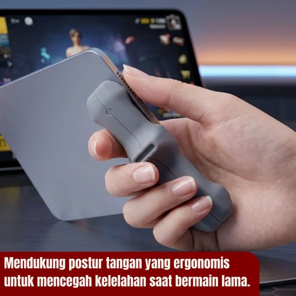 Handle Silicone Tablet For Gaming Hand Grip Multi Finger Fleksibel Nyaman Digenggam - Gambar 3