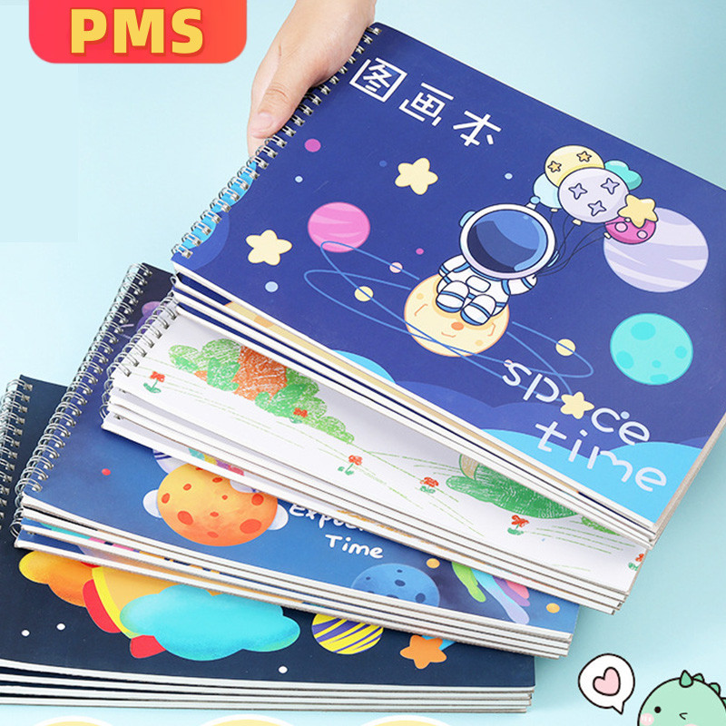 POPmaker Buku Gambar Anak A4 30 Lembar Spiral Bonus Stiker