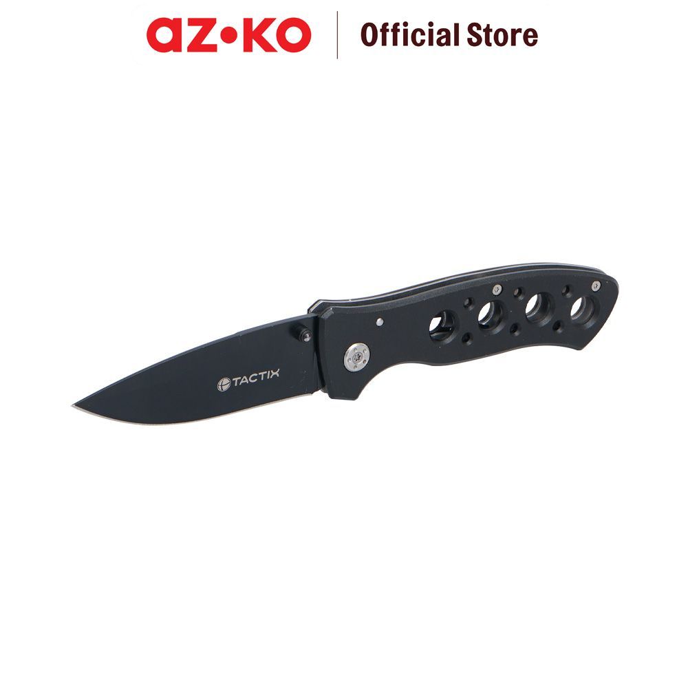AZKO Tactix Pisau Lipat Multifungsi - Hitam Pocket Knife Alat Outdoor Camping Survival Portable