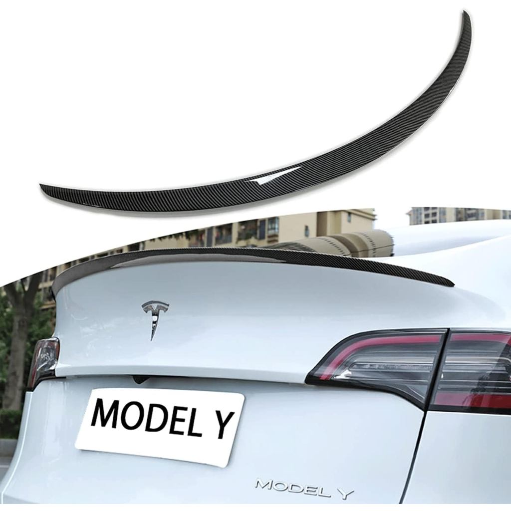 BestEvMod for Tesla Model Y Rear Spoiler Wings ABS for 2020-2024 Tesla ...