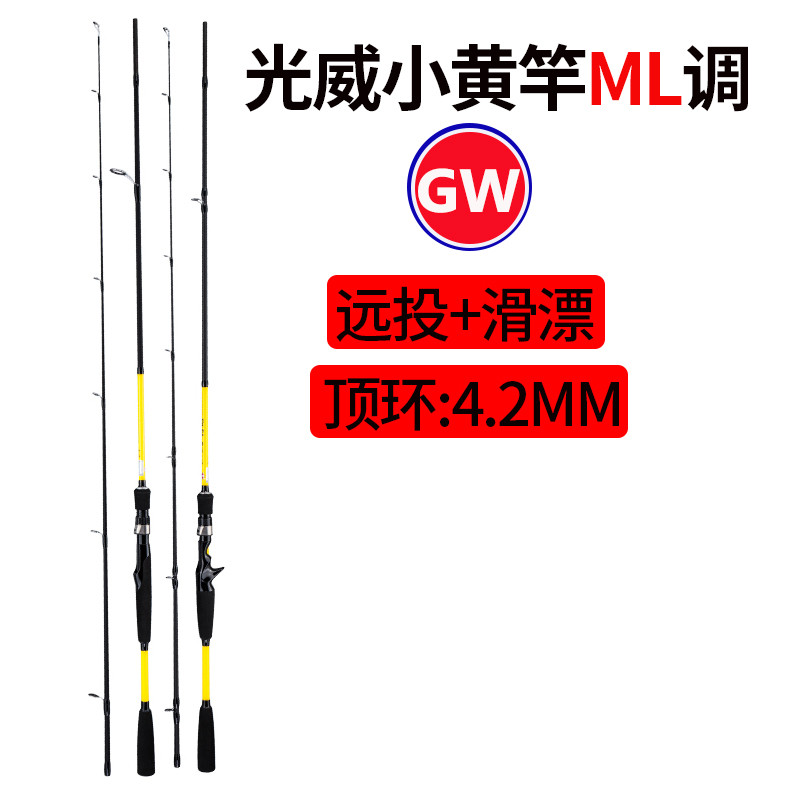 Guangwei Lu Sliding Rod ML Adjustable Lure Rod Large Guide Ring Long ...