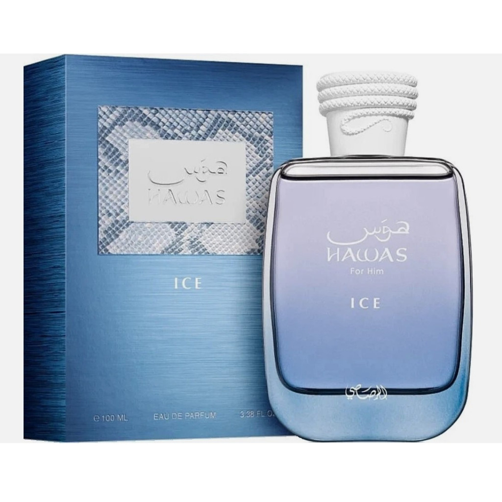 RASASI HAWAS ICE EAU DE PARFUM 100 ML FOR UNISEX AROMATIC AQUATIC