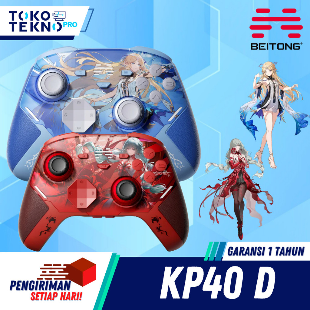 BEITONG KP40D / KP-40D / KP 40D Gamepad Wireless Controller Set Dual TMR Joysticks TMR Triggers Gaming Controller